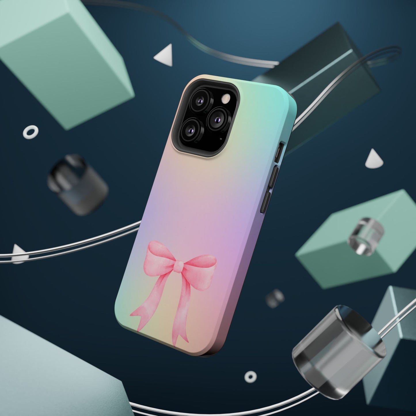 Pink Bow & Cotton Candy MagSafe iPhone® Case