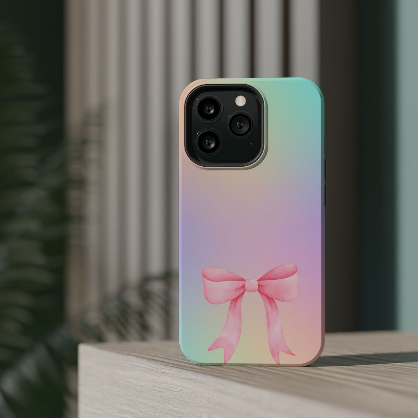 Pink Bow & Cotton Candy MagSafe iPhone® Case