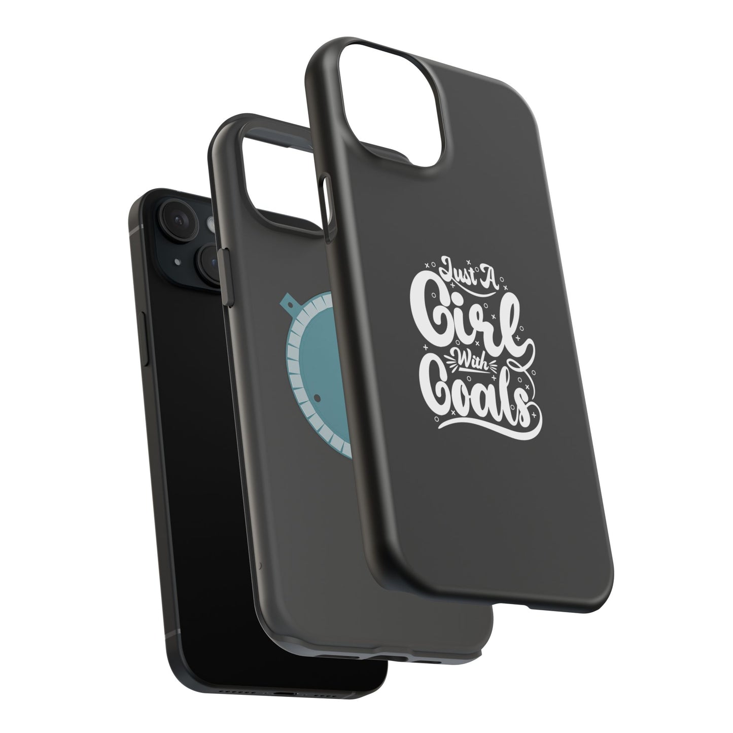 Girl with Goals MagSafe iPhone® Case Black