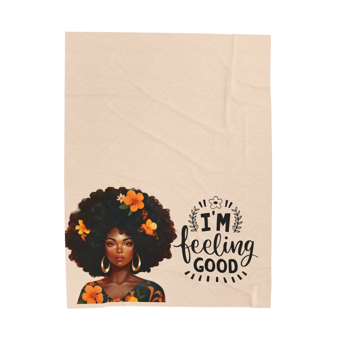Im Feeling Good Cozy Plush Throw Blanket