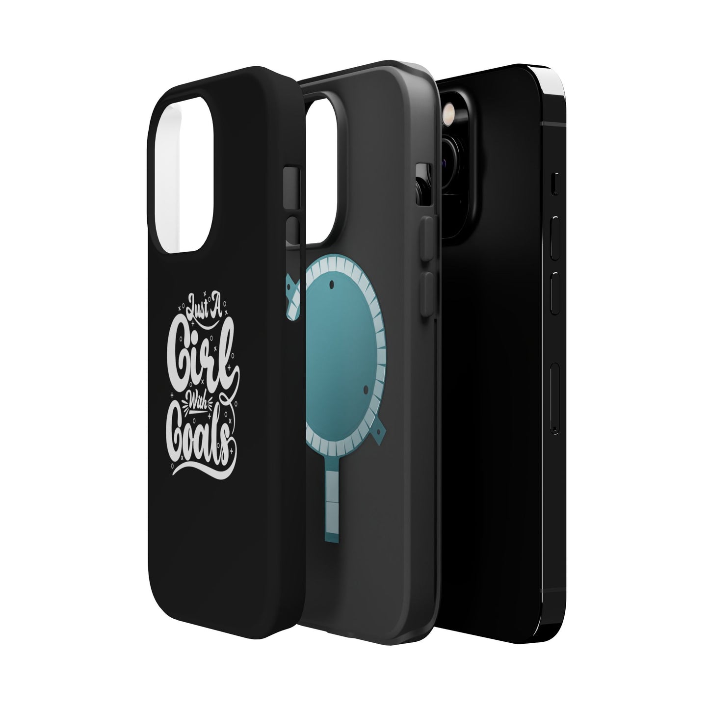 Girl with Goals MagSafe iPhone® Case Black