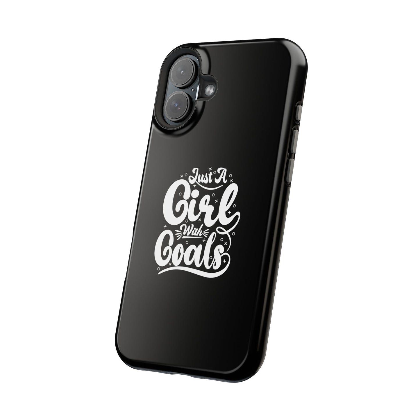 Girl with Goals MagSafe iPhone® Case Black