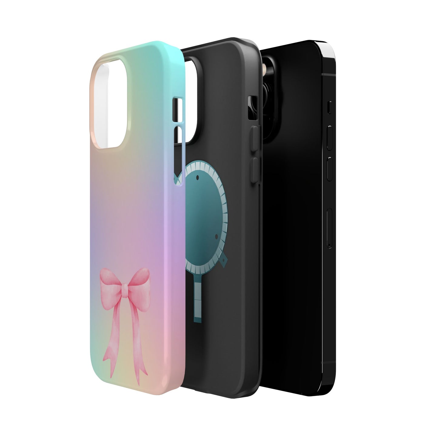 Pink Bow & Cotton Candy MagSafe iPhone® Case