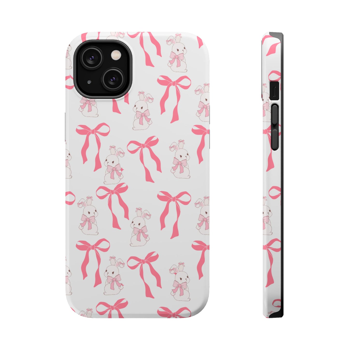 Pink Bows & Bunnies MagSafe iPhone® Case