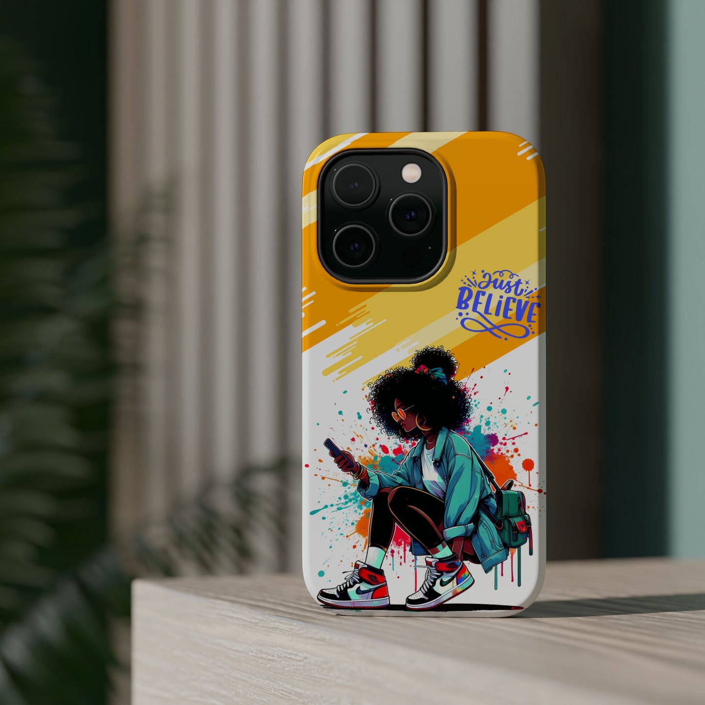 Black Girl Believe MagSafe iPhone® Case