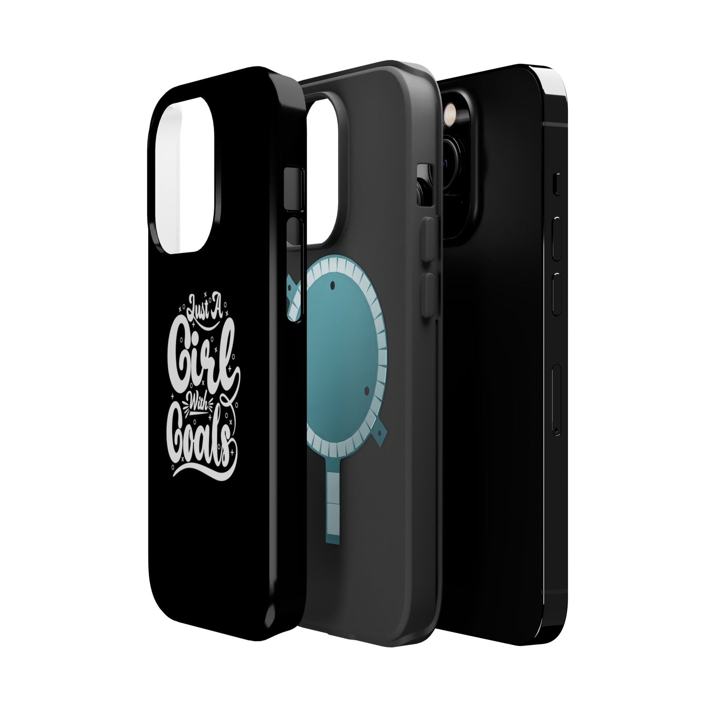 Girl with Goals MagSafe iPhone® Case Black