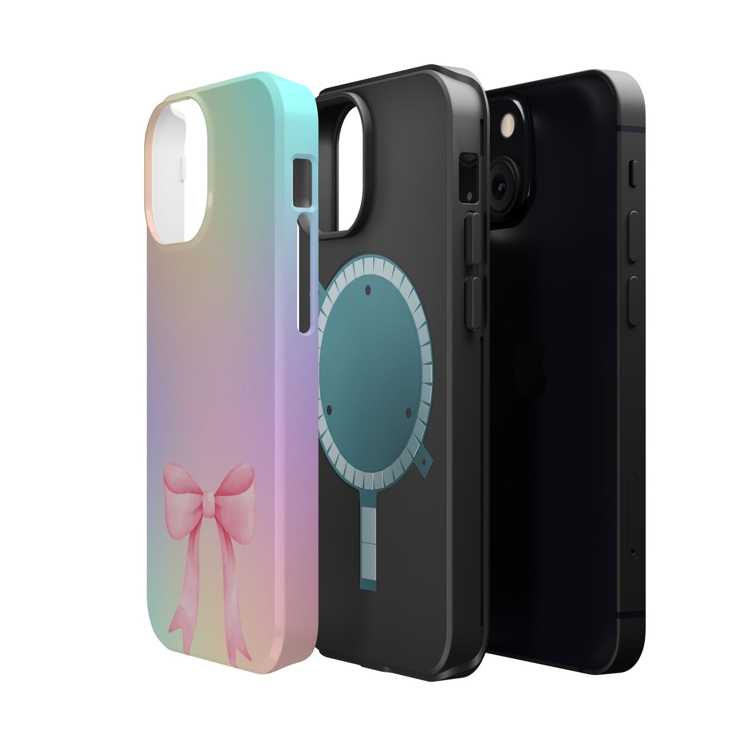 Pink Bow & Cotton Candy MagSafe iPhone® Case
