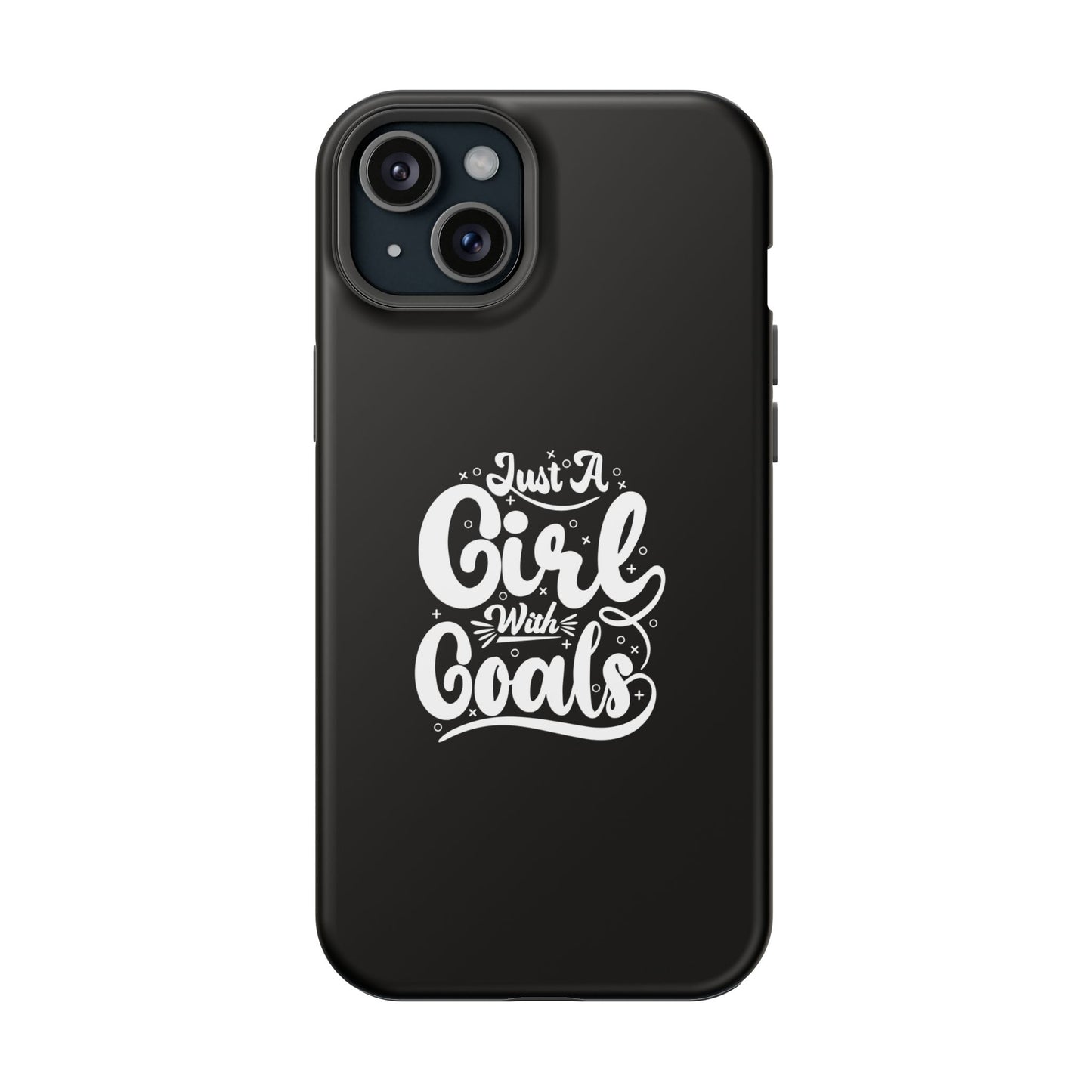 Girl with Goals MagSafe iPhone® Case Black