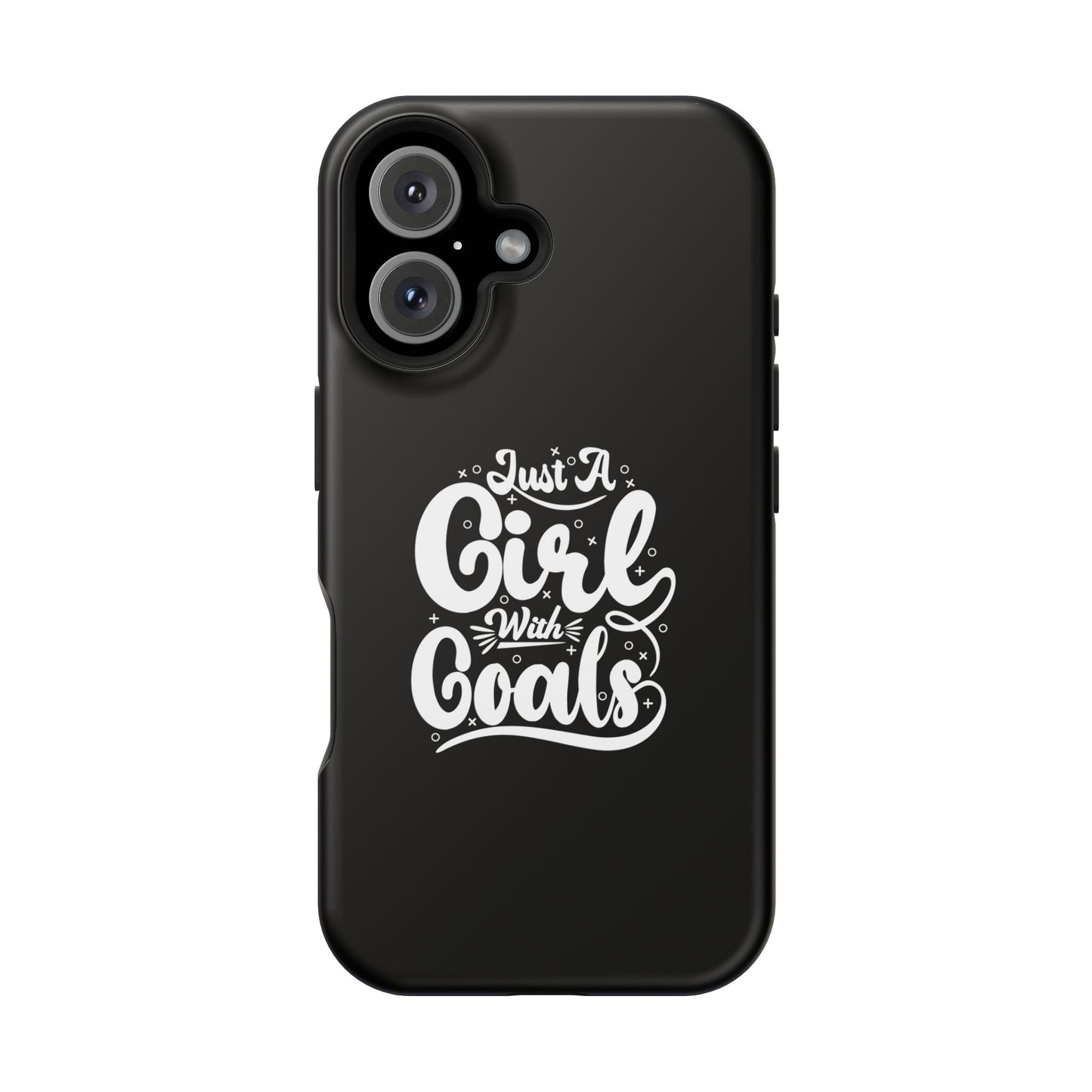 Girl with Goals MagSafe iPhone® Case Black