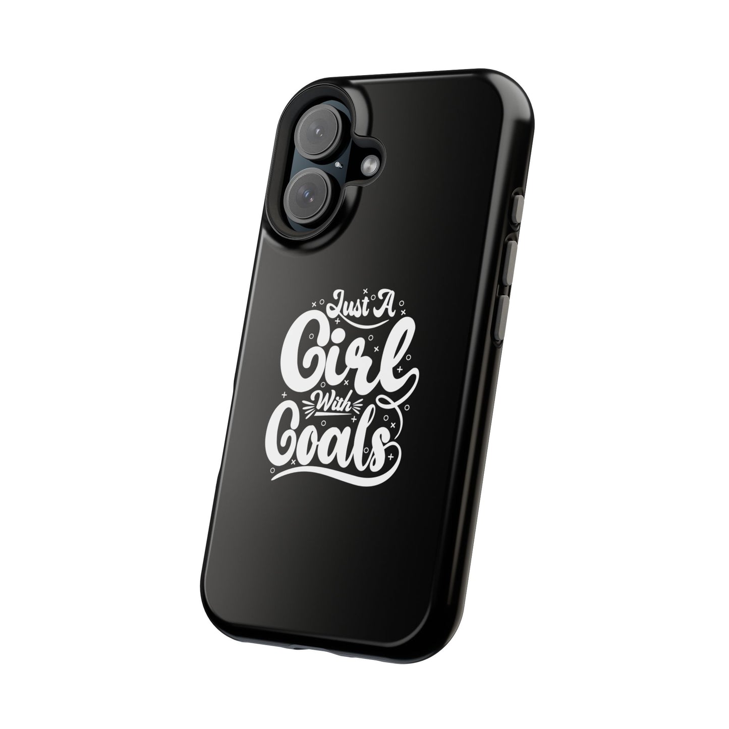 Girl with Goals MagSafe iPhone® Case Black