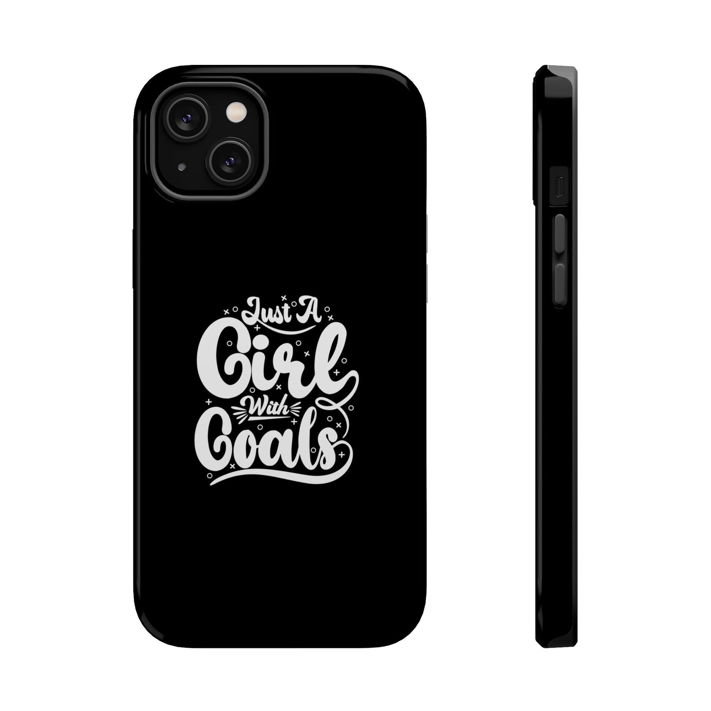 Girl with Goals MagSafe iPhone® Case Black