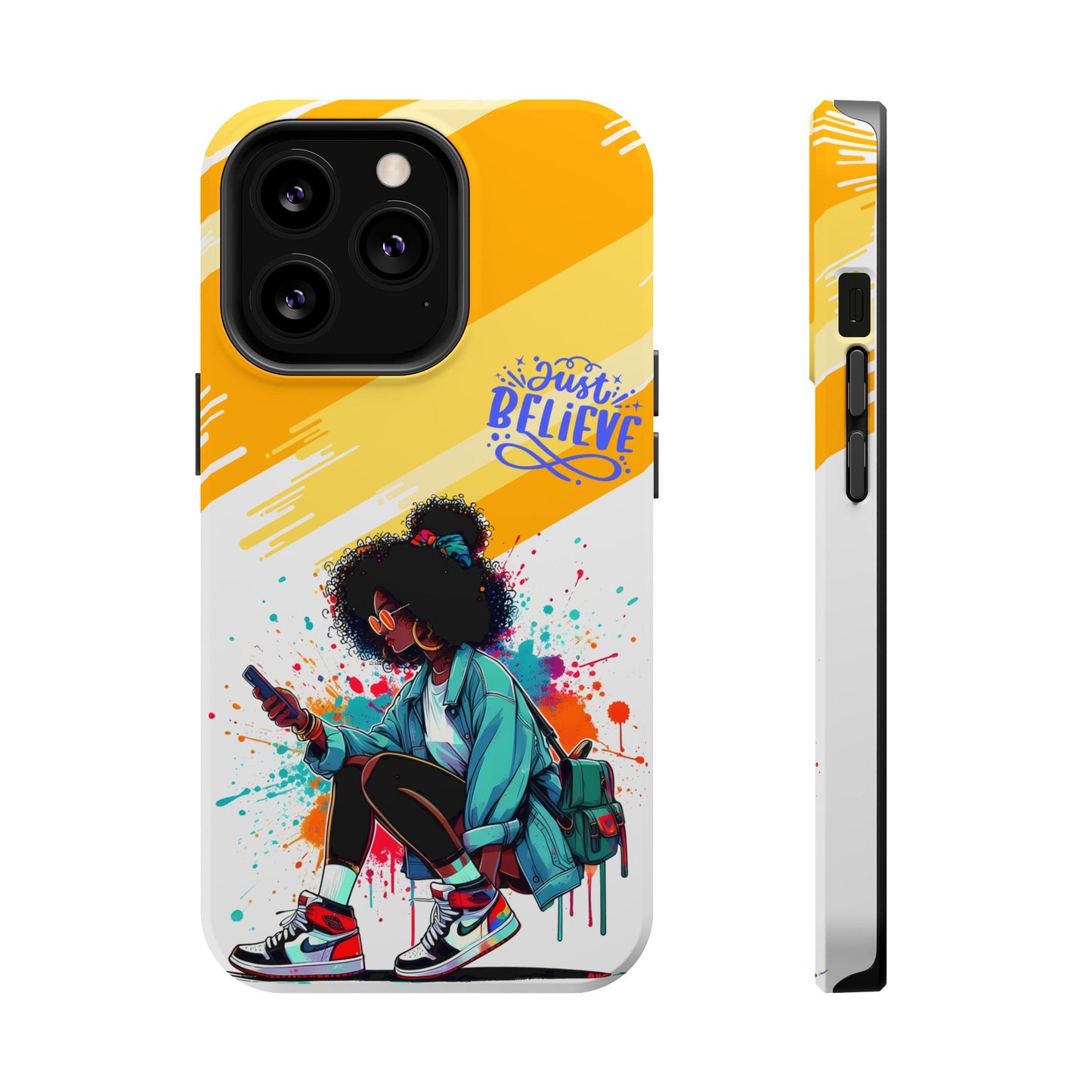 Black Girl Believe MagSafe iPhone® Case
