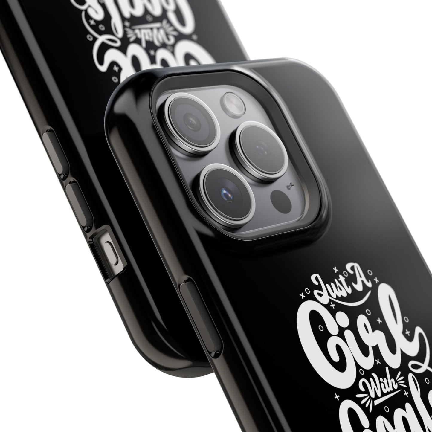 Girl with Goals MagSafe iPhone® Case Black