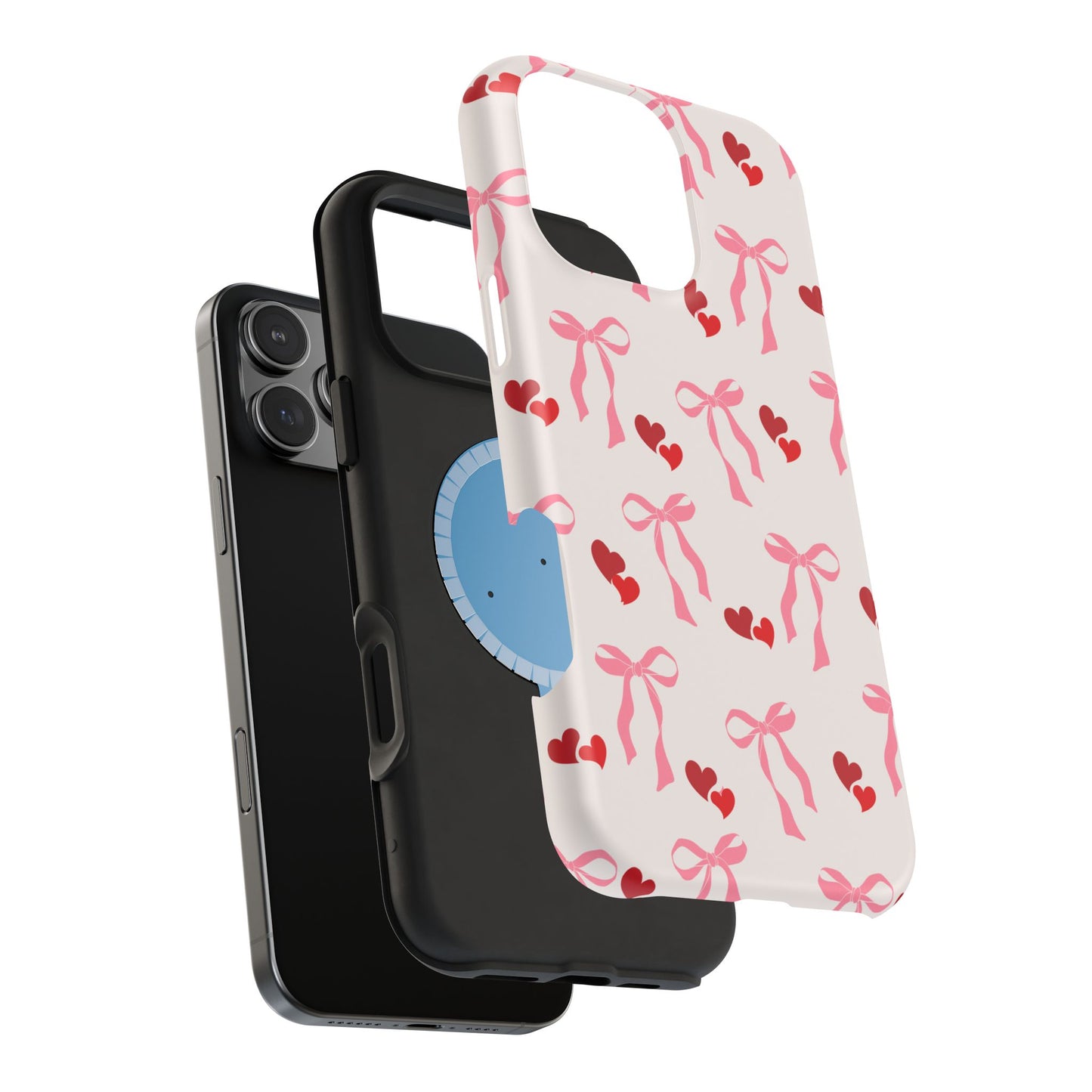 Pink Bows & Hearts MagSafe iPhone® Case