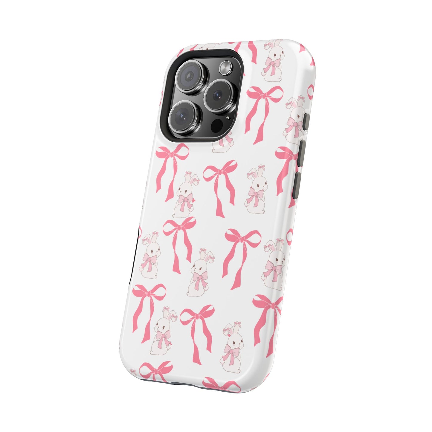 Pink Bows & Bunnies MagSafe iPhone® Case