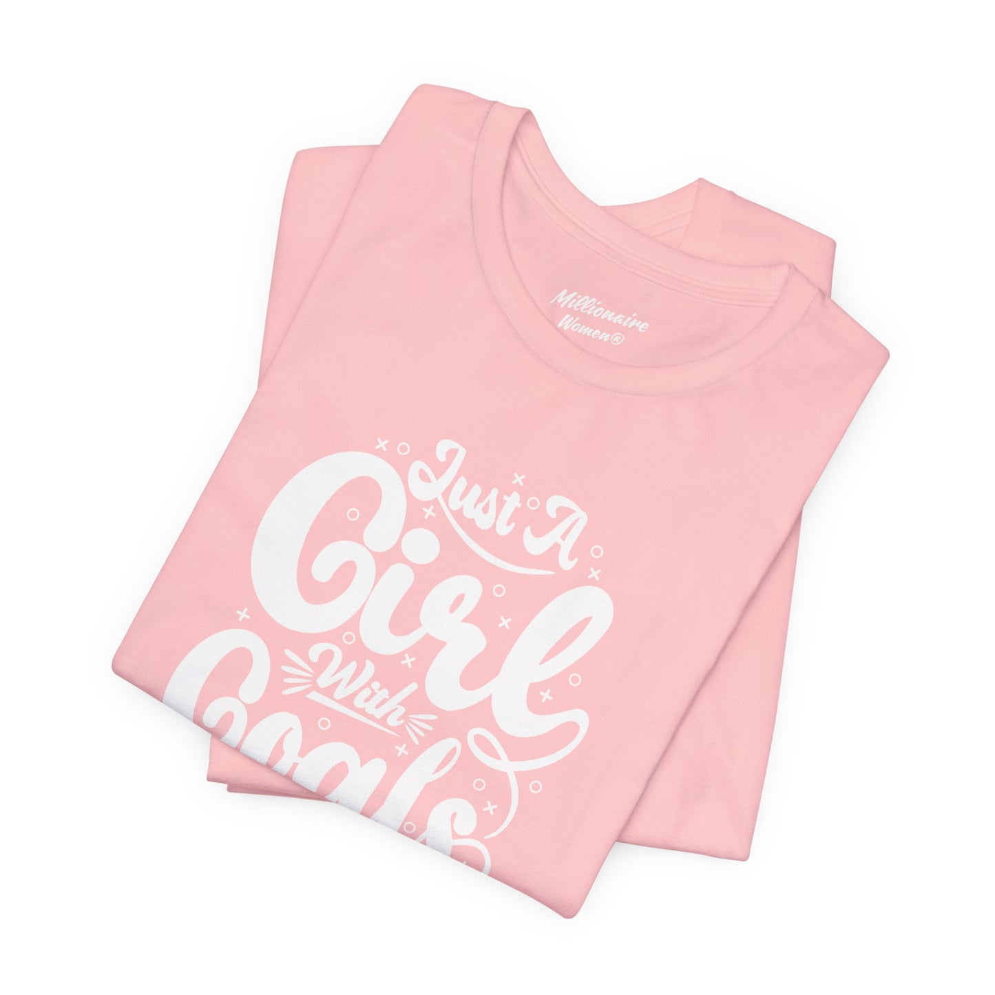Just a Girl with Goals Soft Cotton Tee