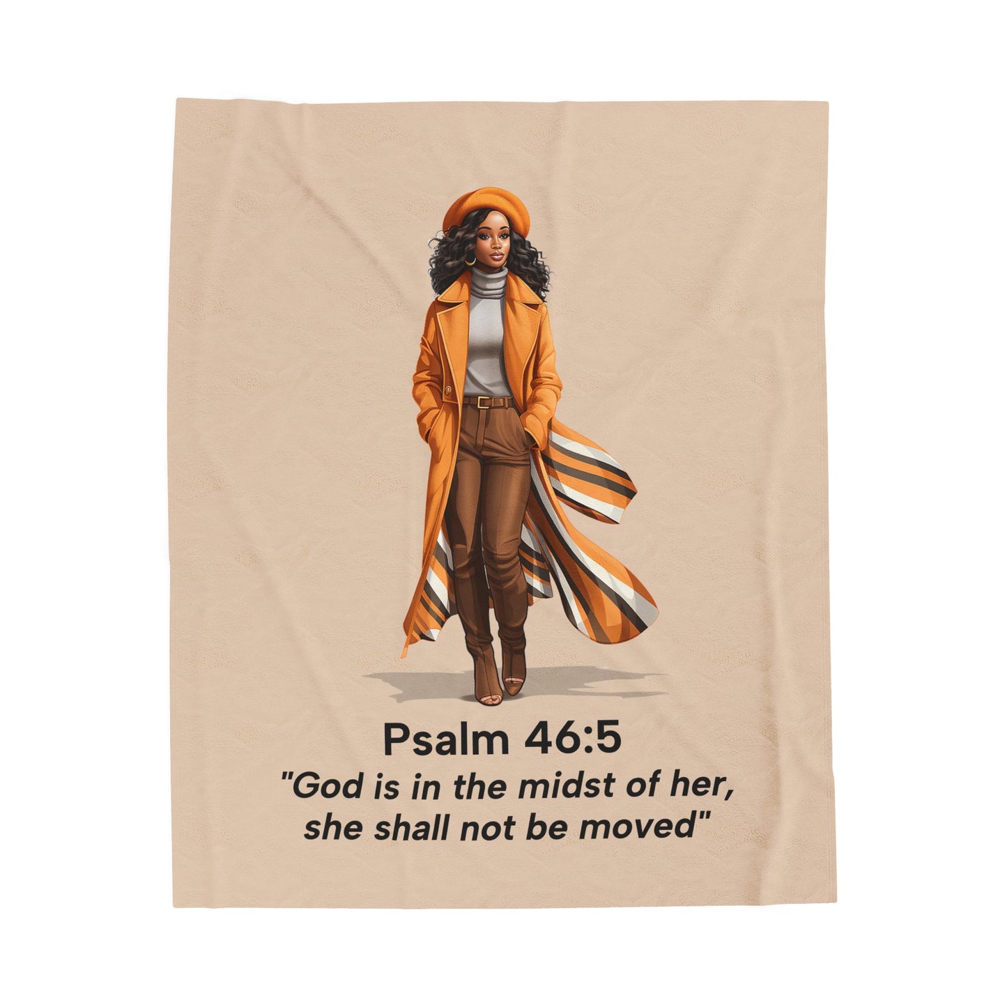 God is in the Midst of Her Cozy Plush Throw Blanket