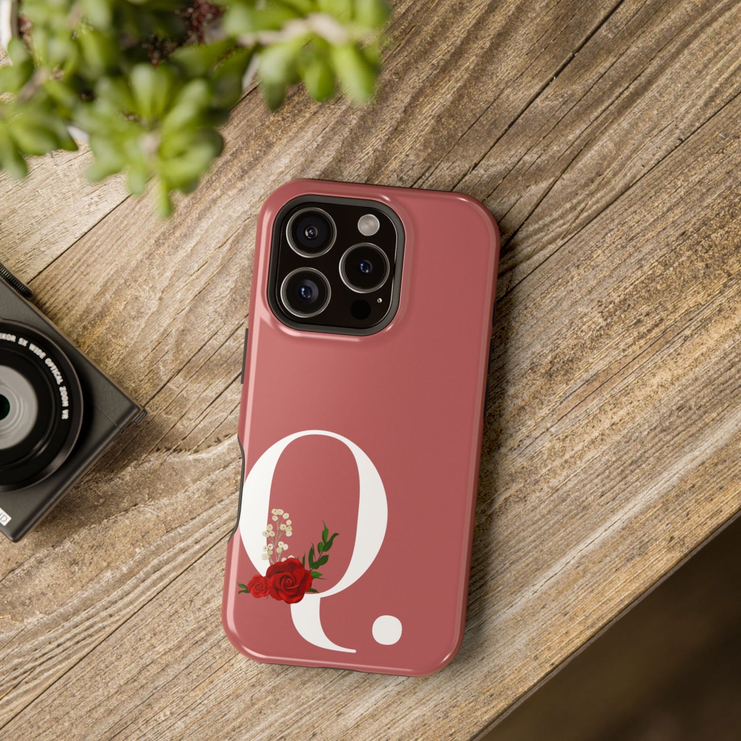Personalized Letter Q MagSafe iPhone® Case