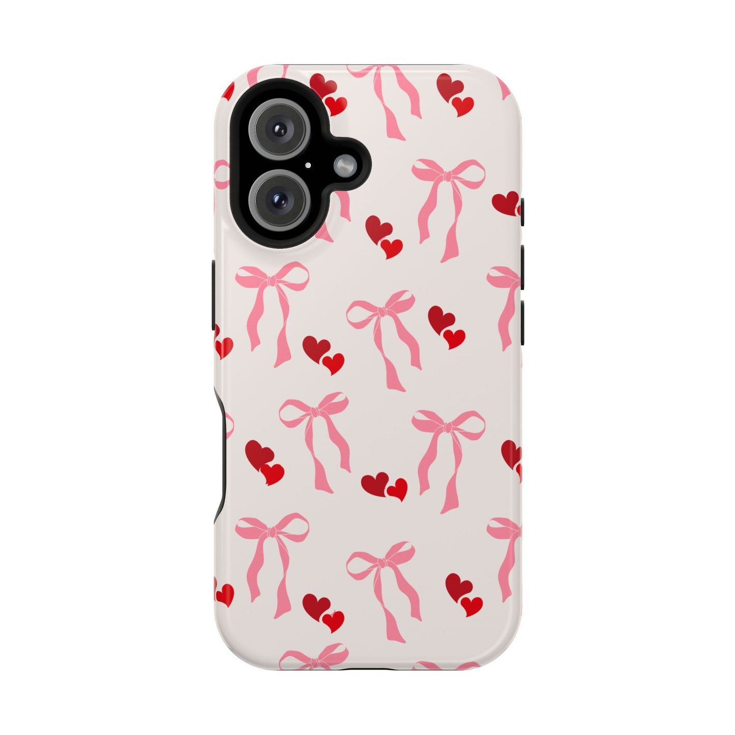 Pink Bows & Hearts MagSafe iPhone® Case