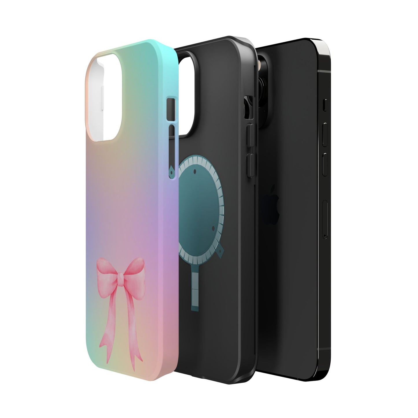 Pink Bow & Cotton Candy MagSafe iPhone® Case