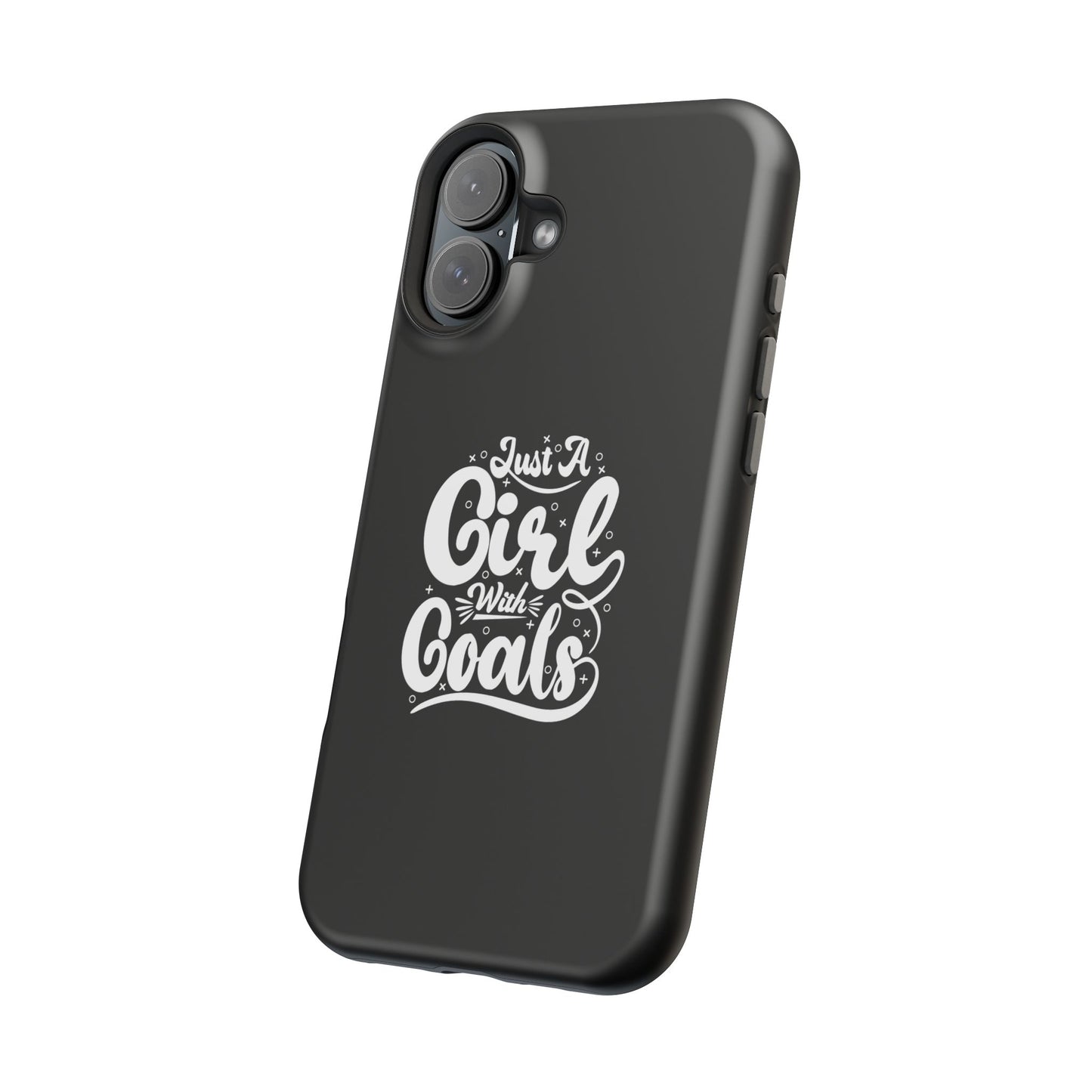 Girl with Goals MagSafe iPhone® Case Black
