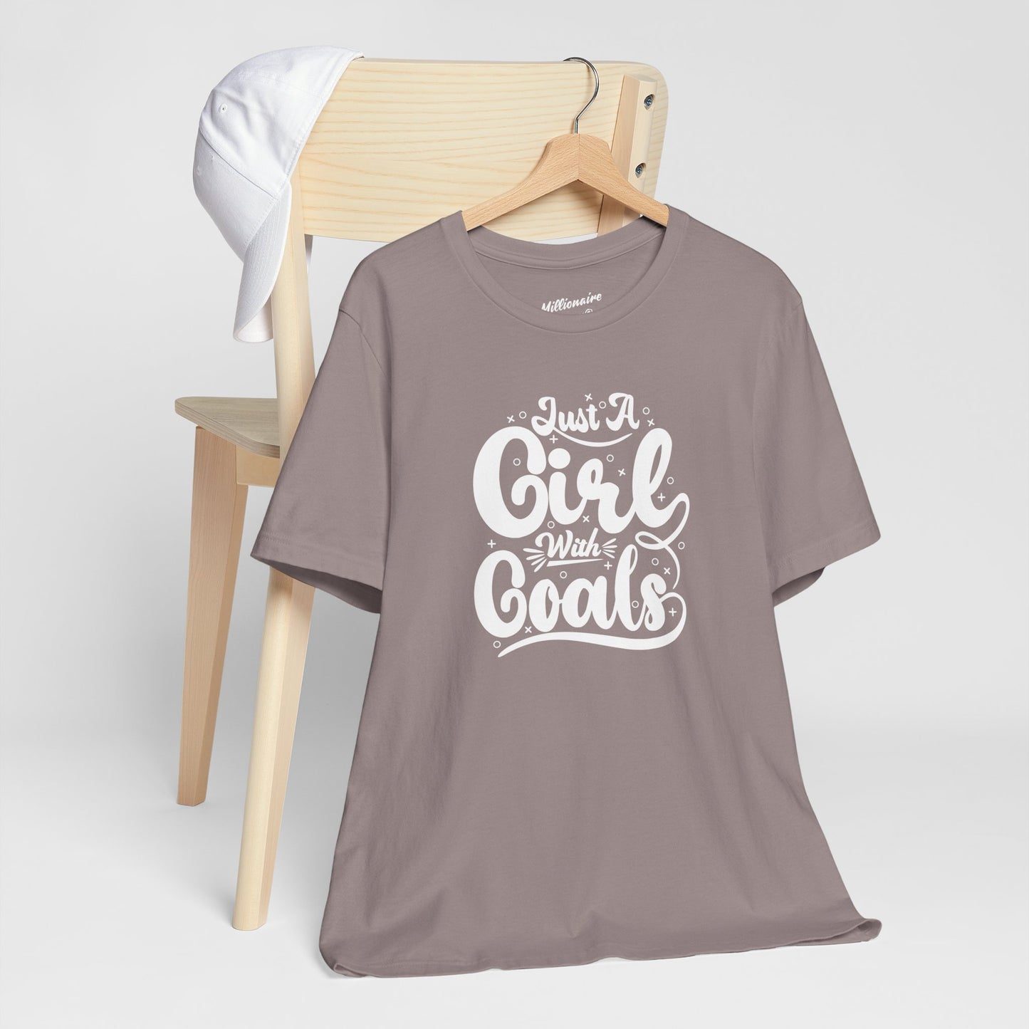 Just a Girl with Goals Soft Cotton Tee