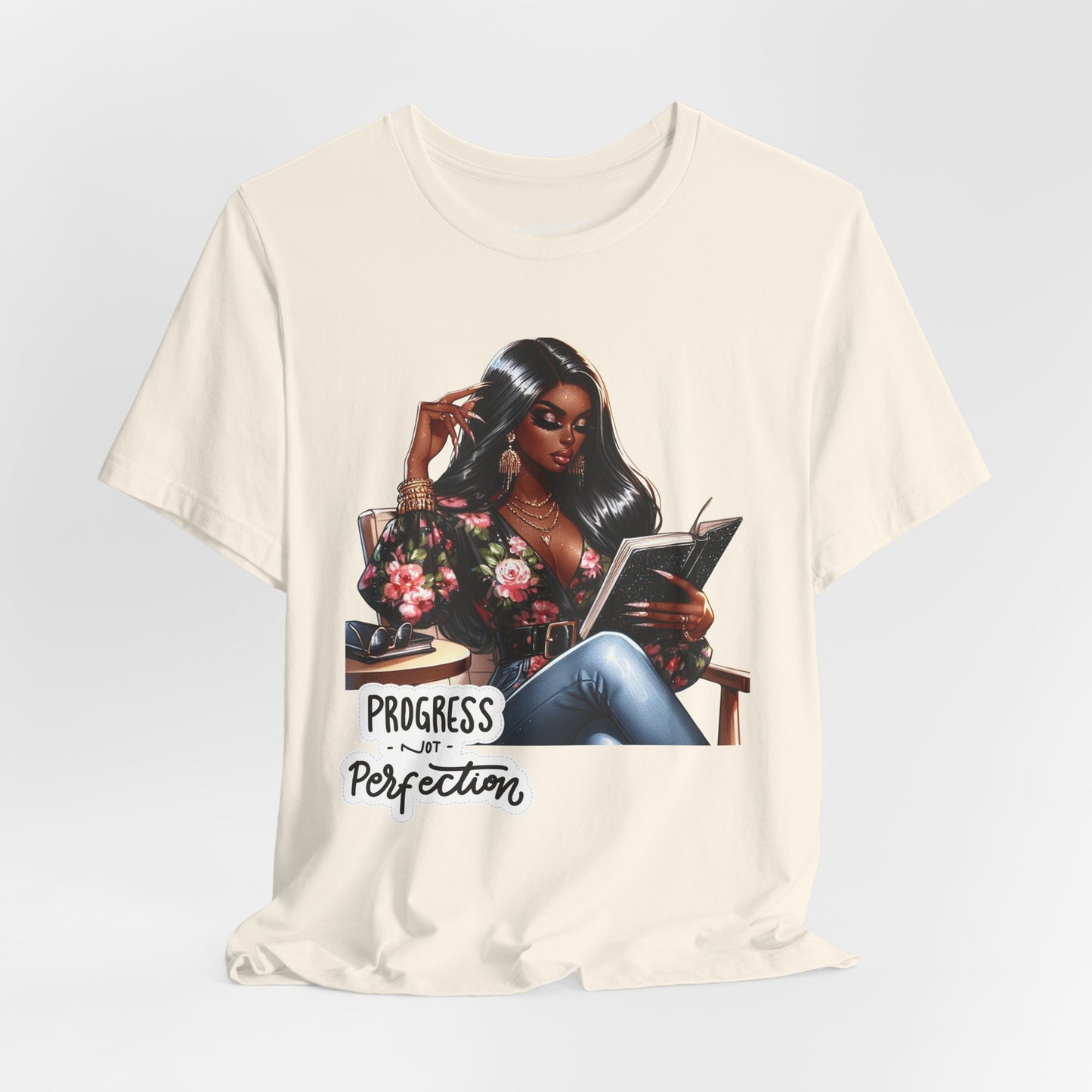 Progress Not Perfection Soft Cotton Tee