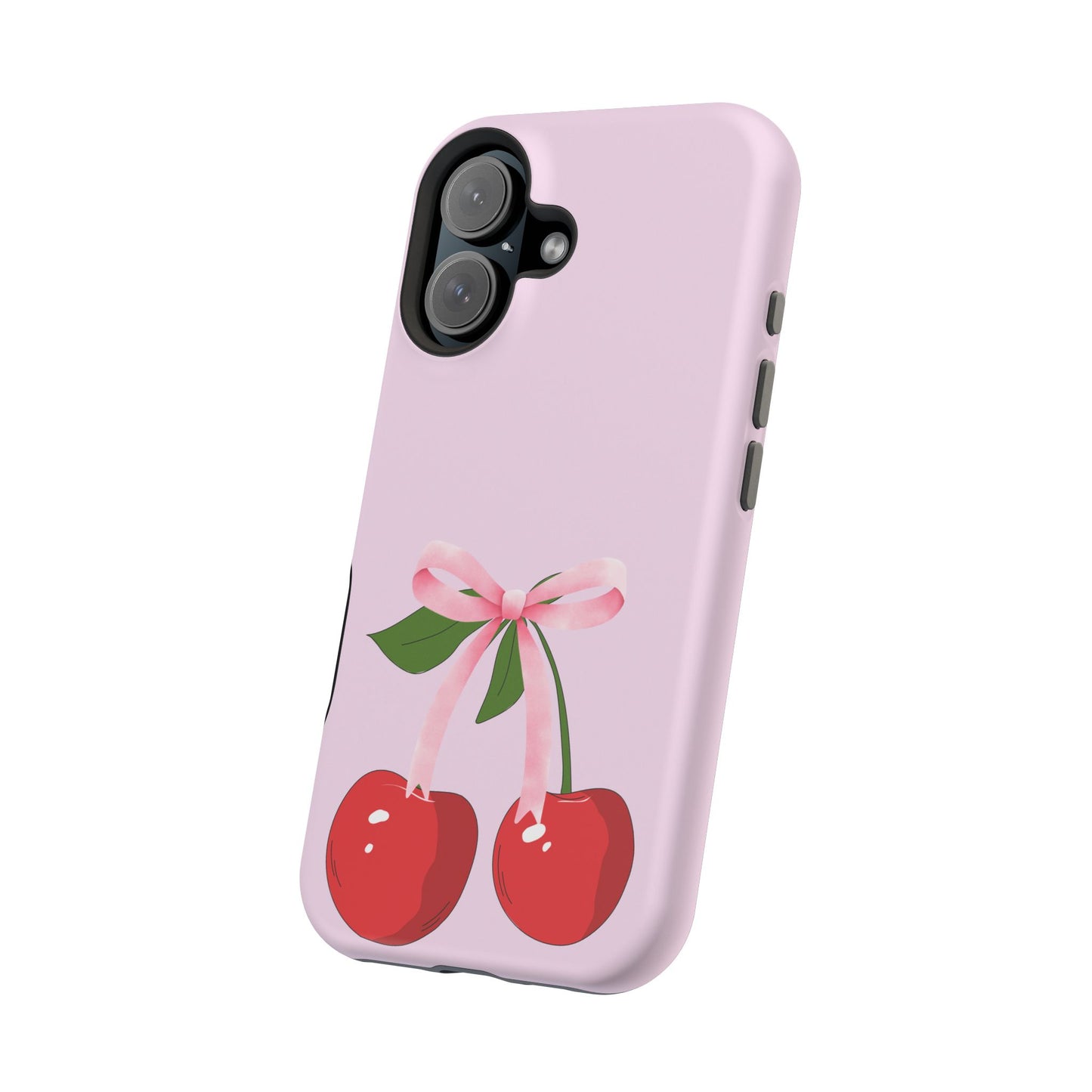 Pink Bow & Cherry MagSafe iPhone® Case