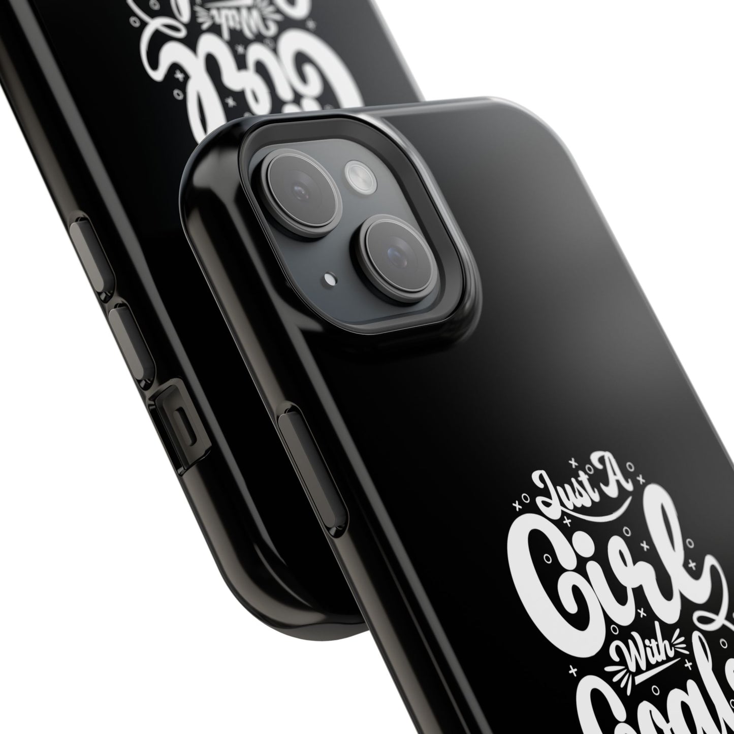 Girl with Goals MagSafe iPhone® Case Black