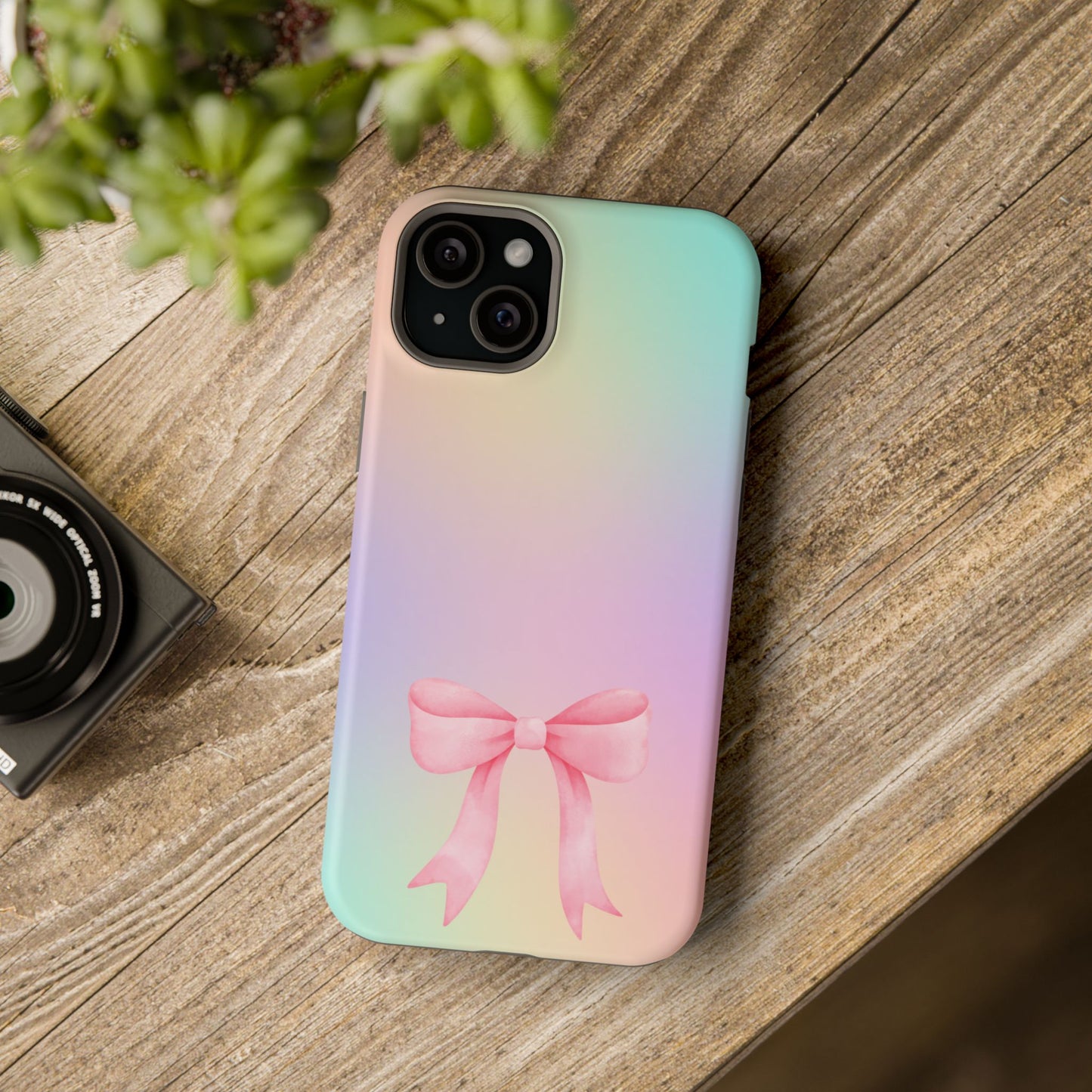 Pink Bow & Cotton Candy MagSafe iPhone® Case