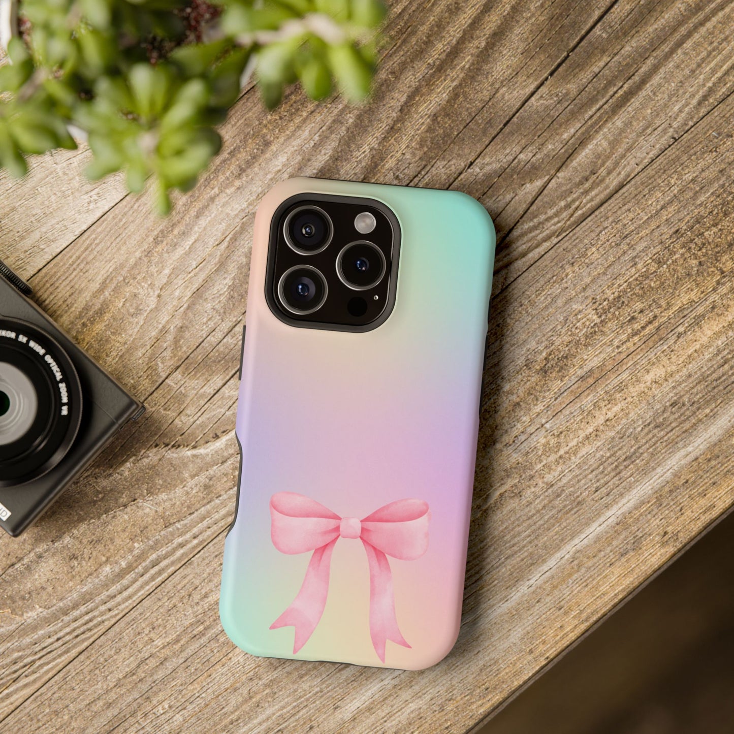 Pink Bow & Cotton Candy MagSafe iPhone® Case