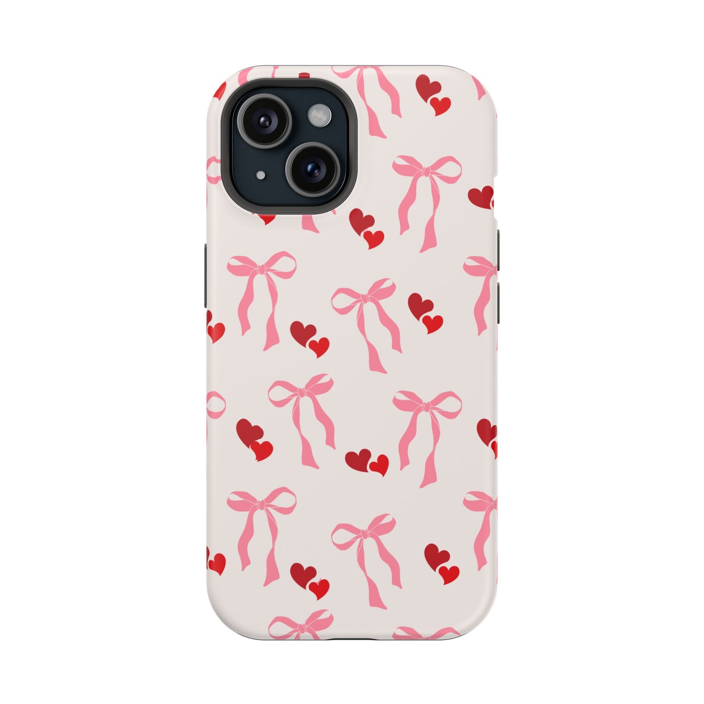 Pink Bows & Hearts MagSafe iPhone® Case
