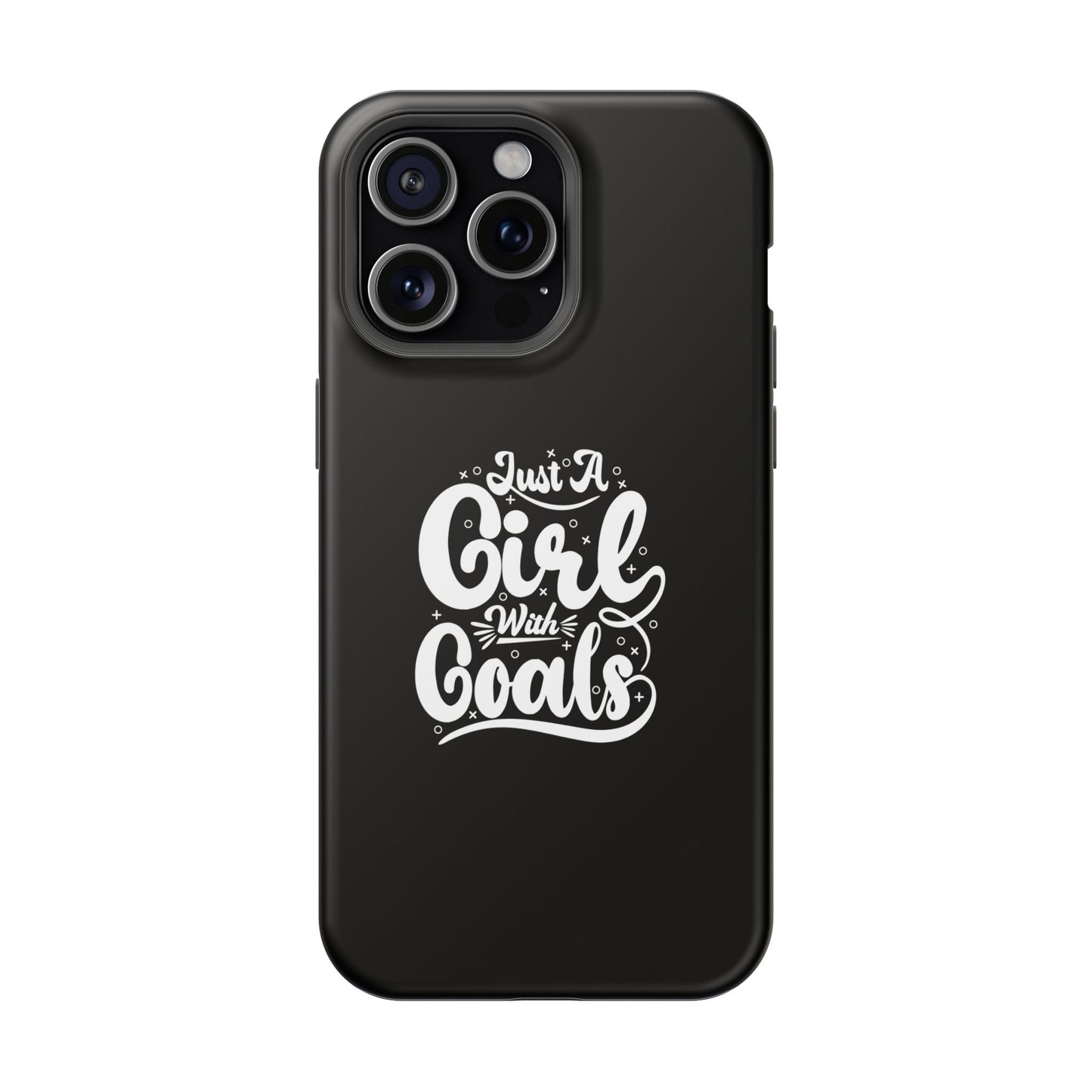 Girl with Goals MagSafe iPhone® Case Black