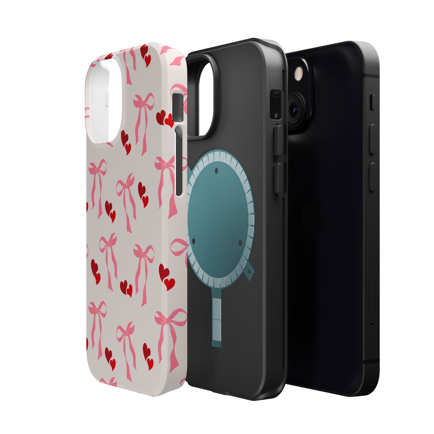Pink Bows & Hearts MagSafe iPhone® Case