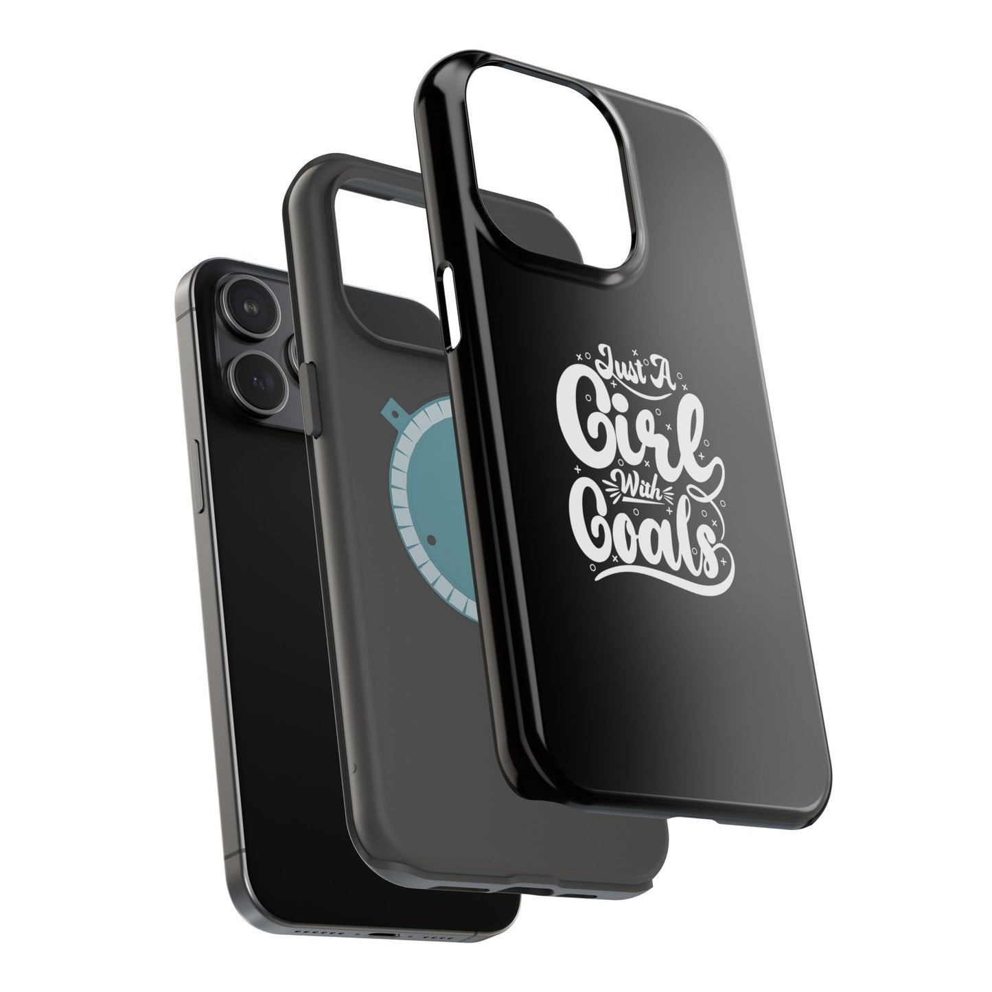 Girl with Goals MagSafe iPhone® Case Black