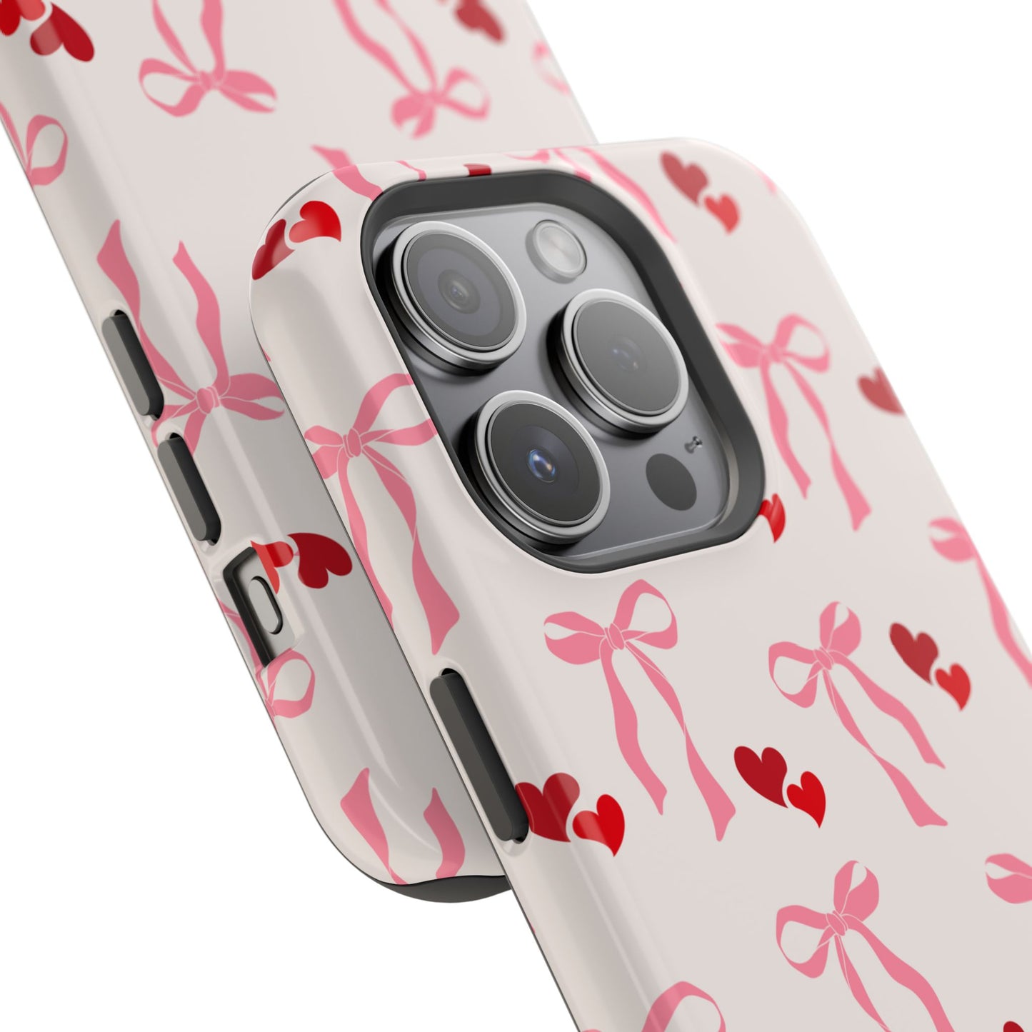 Pink Bows & Hearts MagSafe iPhone® Case