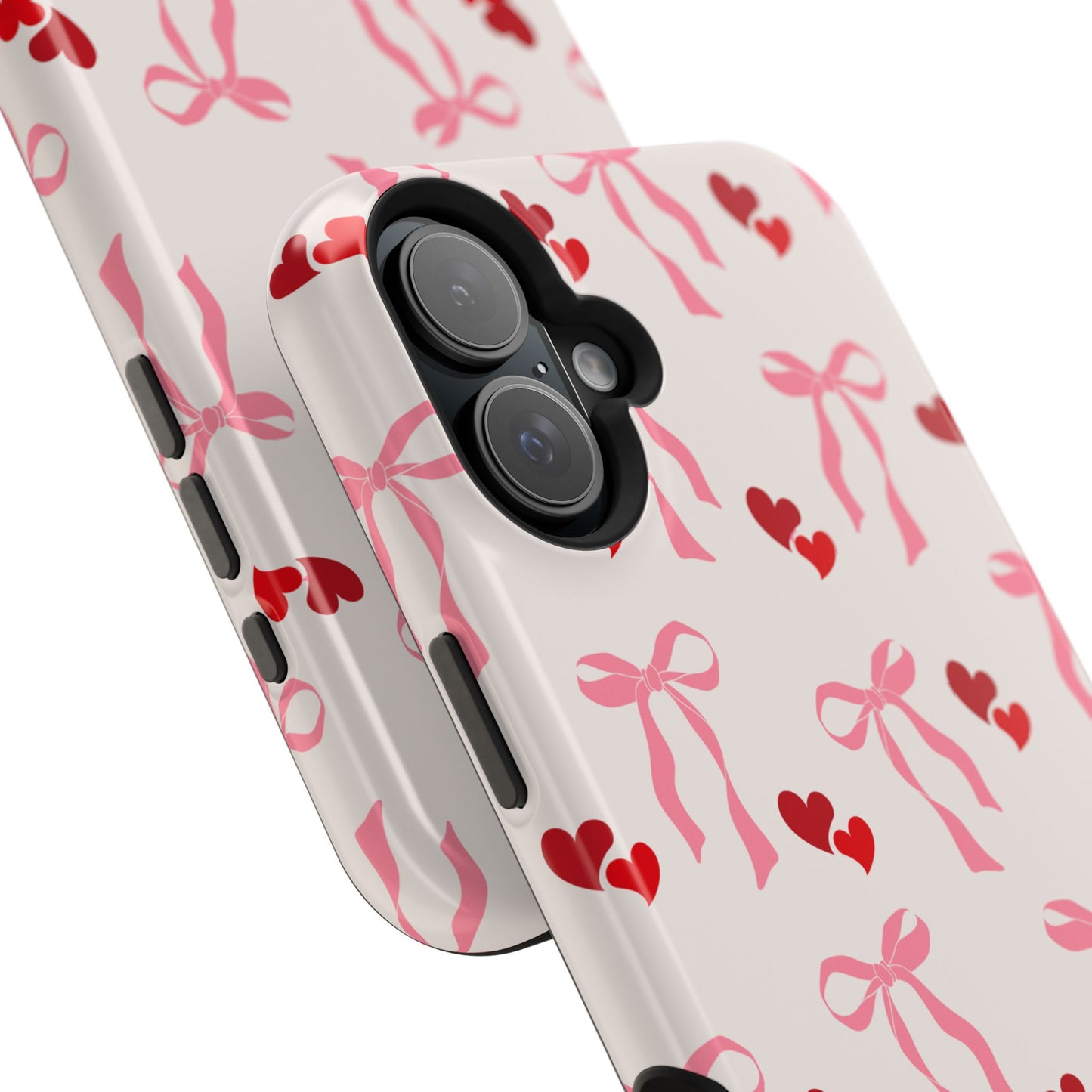 Pink Bows & Hearts MagSafe iPhone® Case