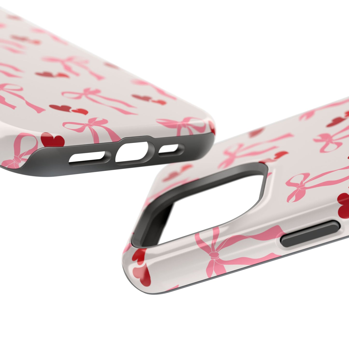 Pink Bows & Hearts MagSafe iPhone® Case