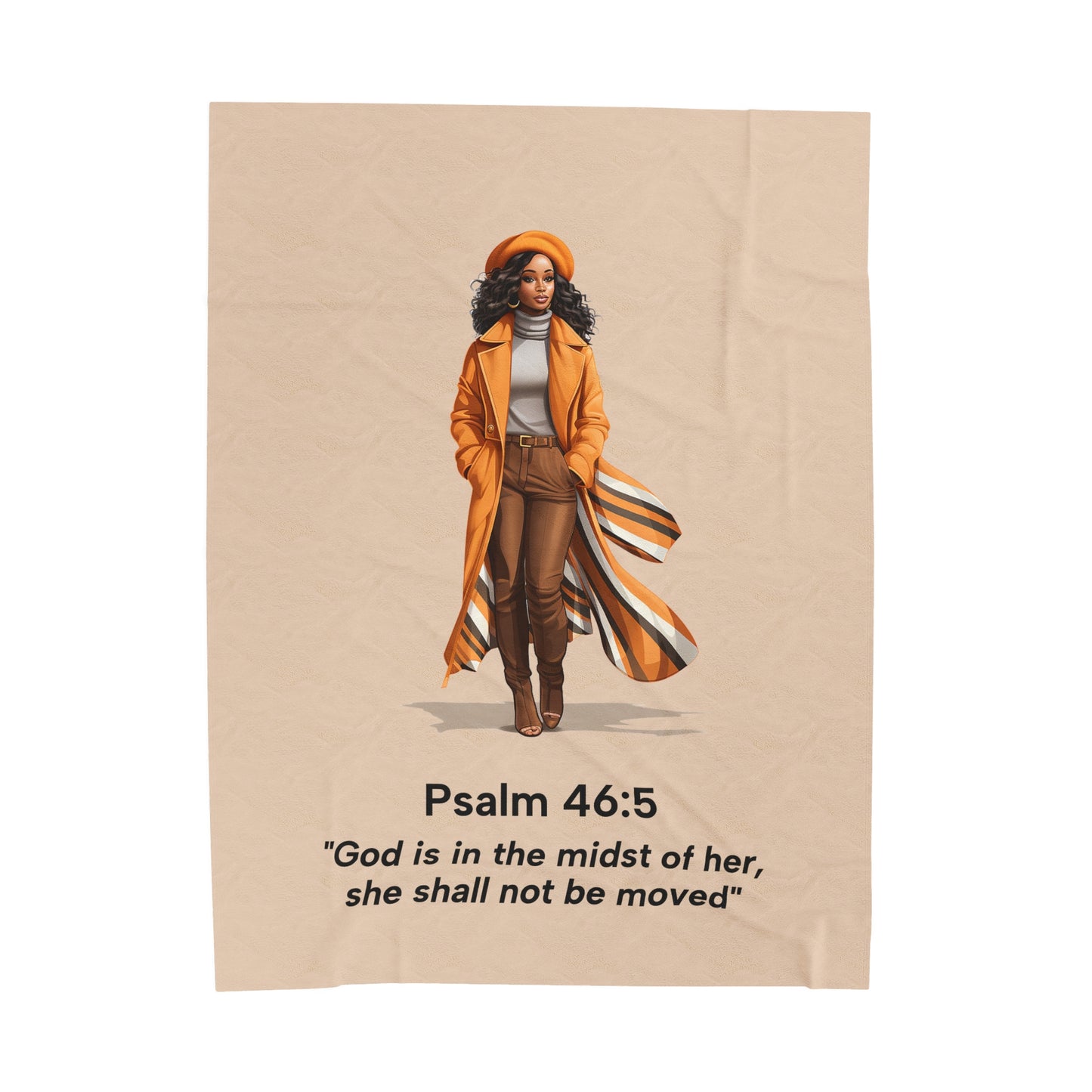 God is in the Midst of Her Cozy Plush Throw Blanket