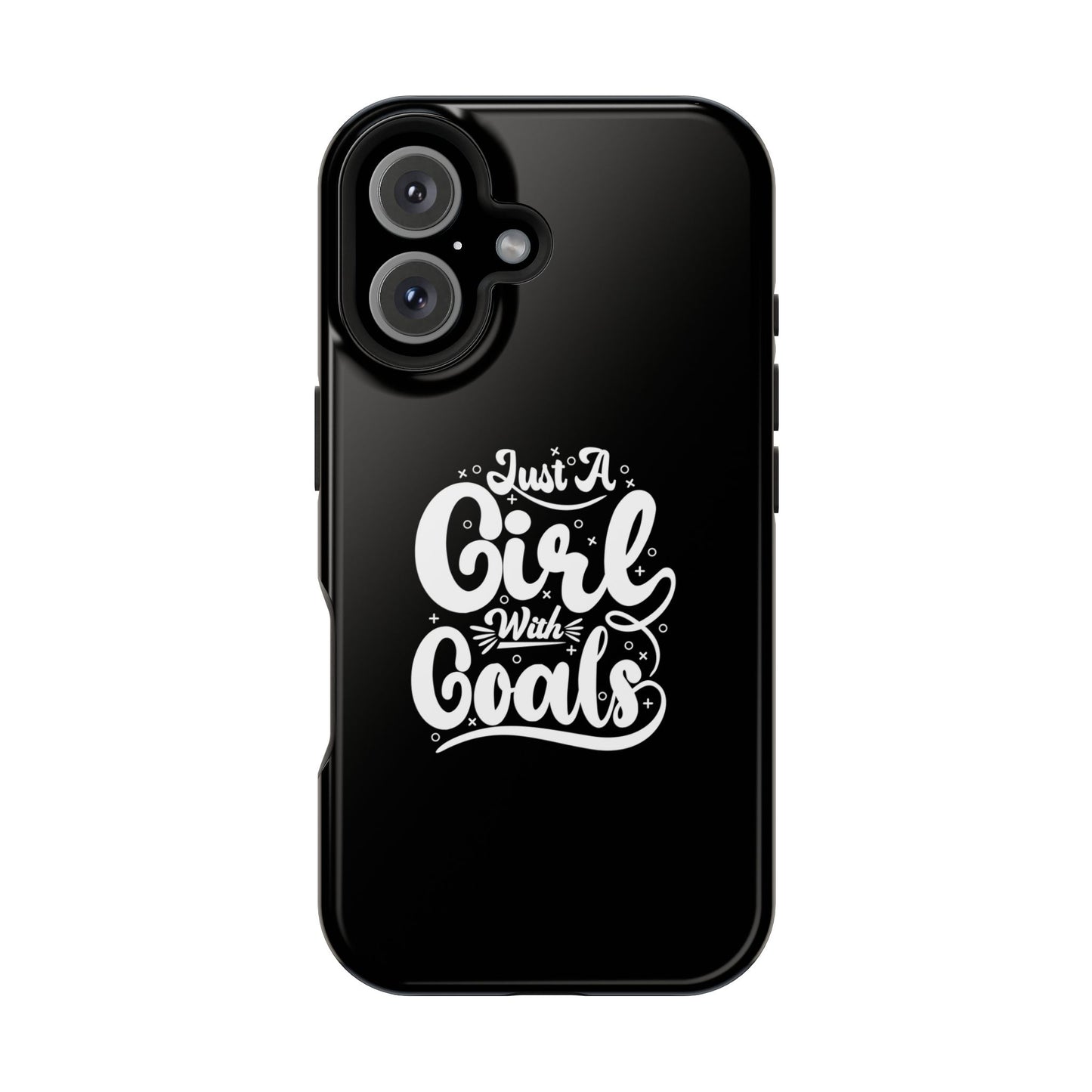 Girl with Goals MagSafe iPhone® Case Black