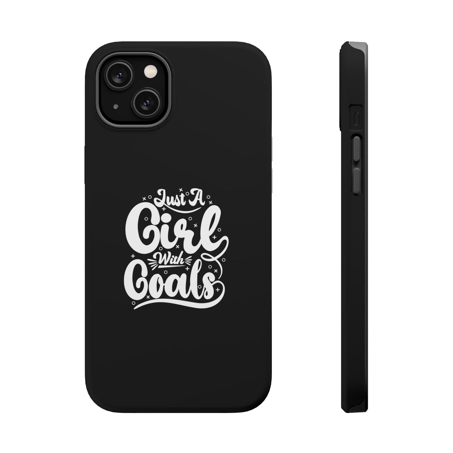 Girl with Goals MagSafe iPhone® Case Black
