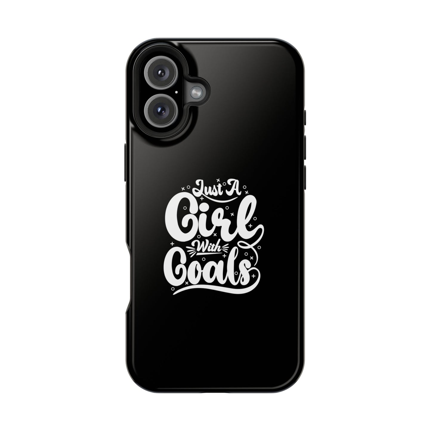 Girl with Goals MagSafe iPhone® Case Black