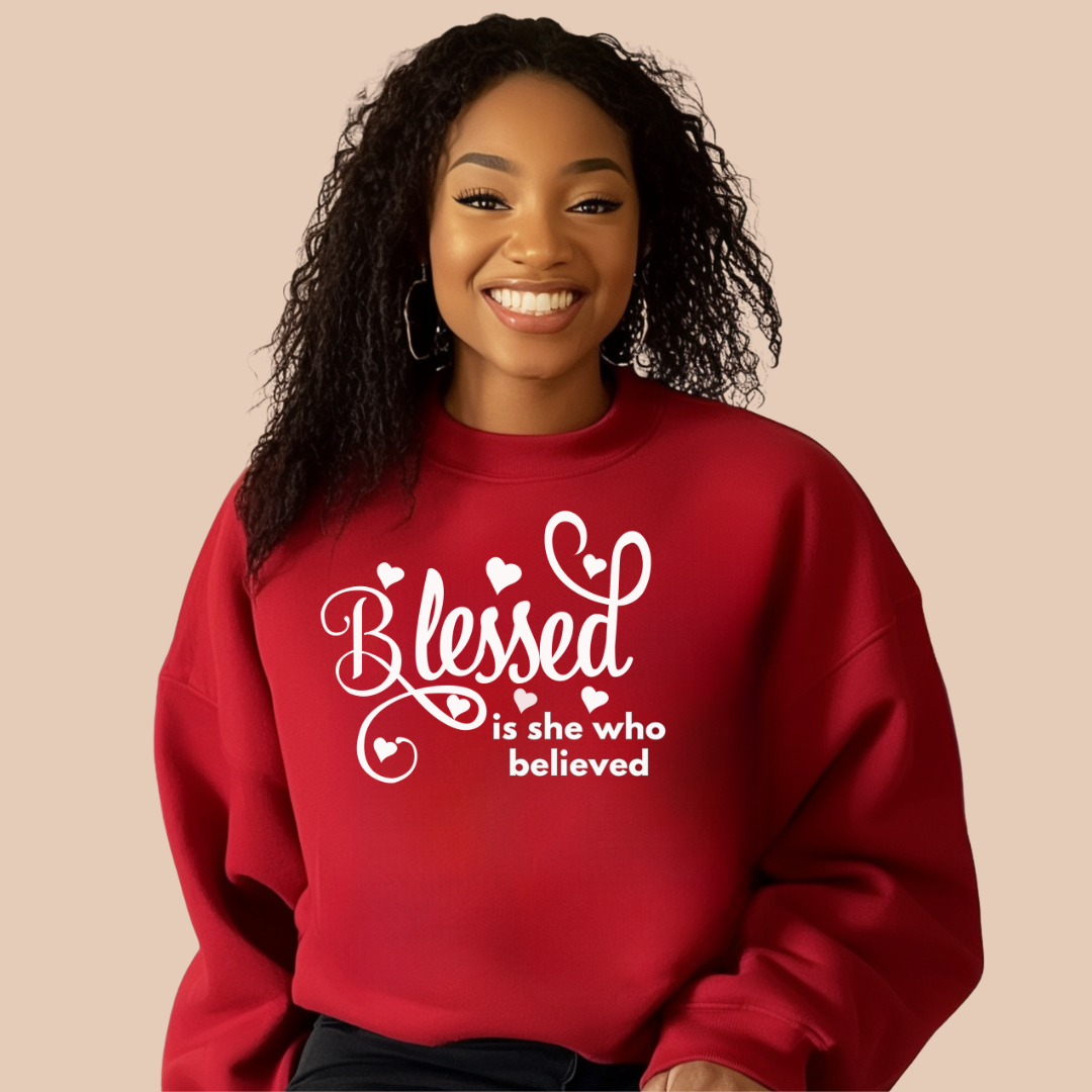 Blessed is She Unisex Crewneck Sweatshirt