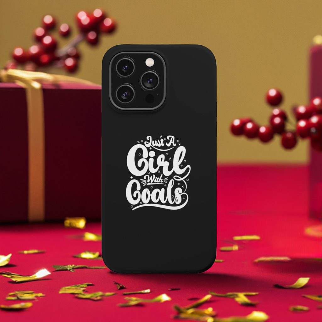 Girl with Goals MagSafe iPhone® Case Black