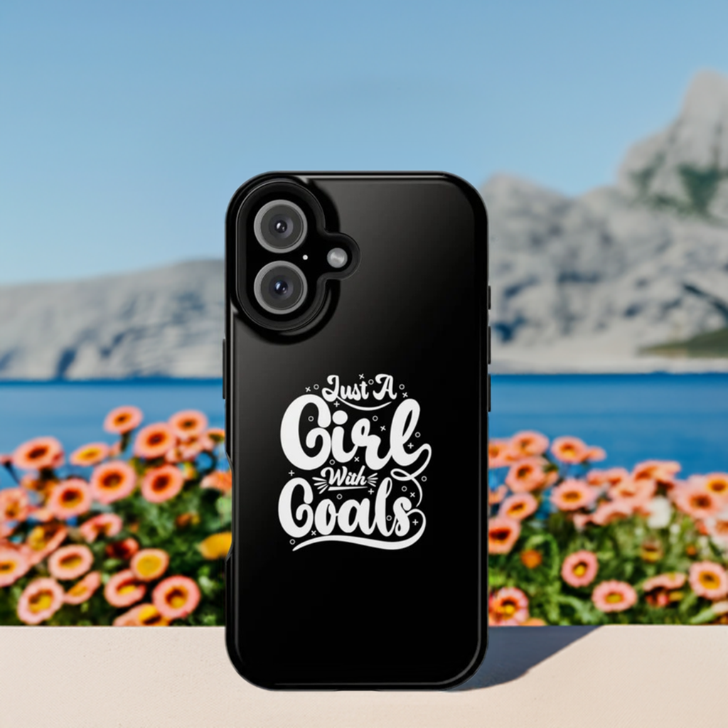 Girl with Goals MagSafe iPhone® Case Black