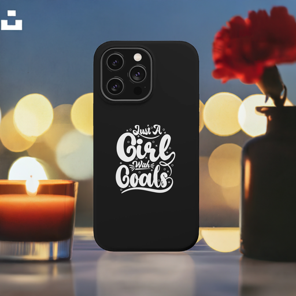 Girl with Goals MagSafe iPhone® Case Black