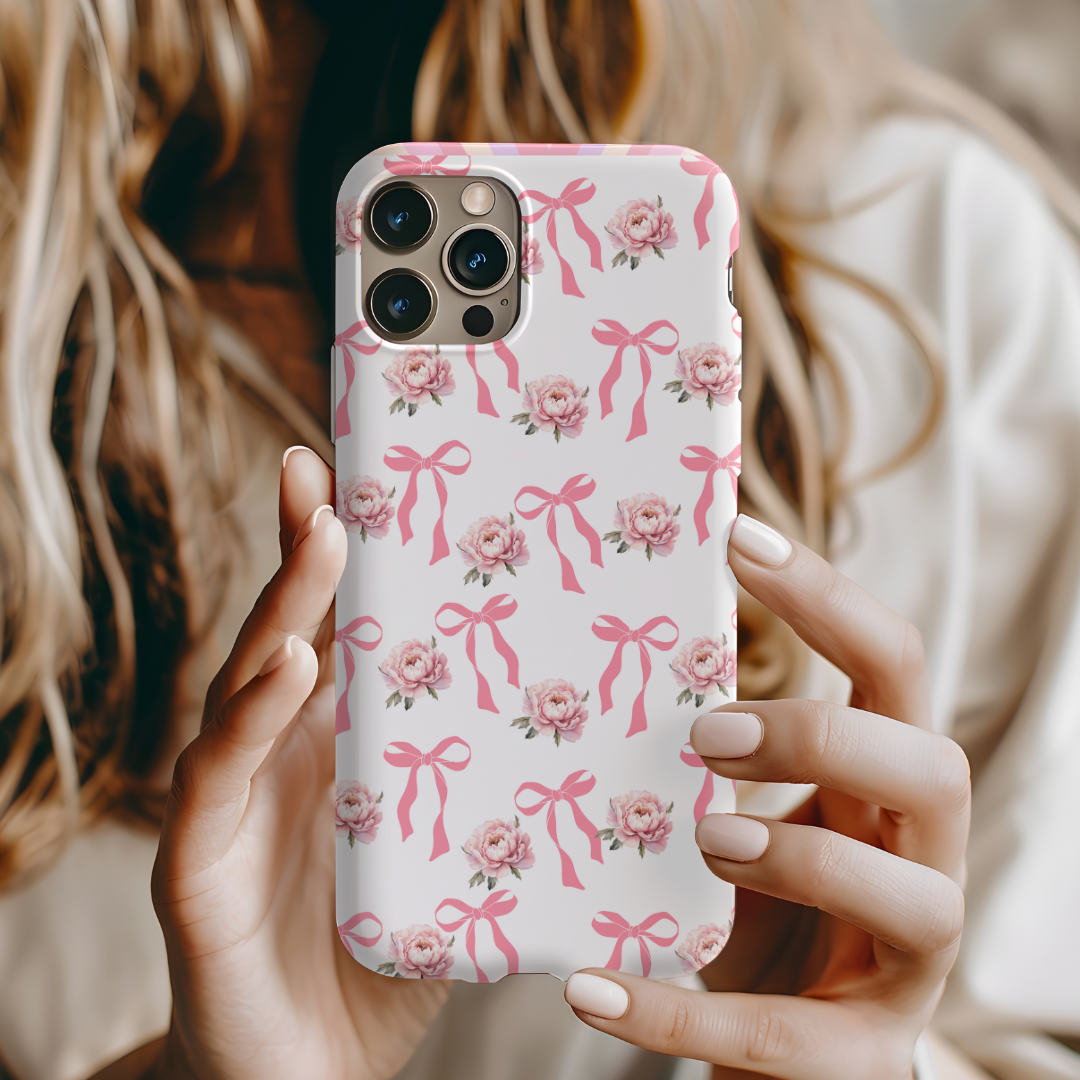 Pink Bows & Flowers MagSafe iPhone® Case