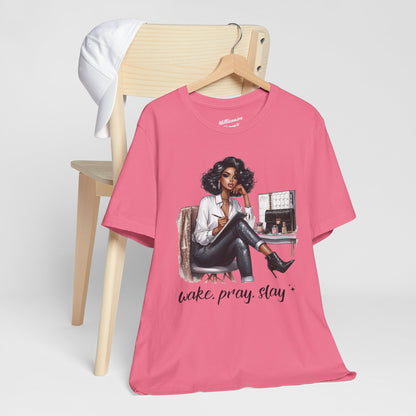 Wake Pray Slay Soft Cotton Tee