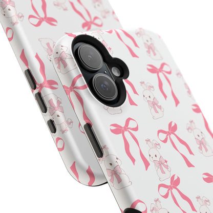 Pink Bows & Bunnies MagSafe iPhone® Case