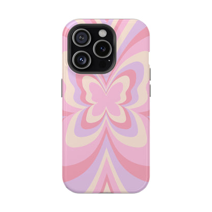 Pink Bow & Butterfly MagSafe iPhone® Case